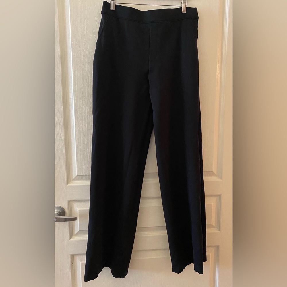 SPANX Smooth Perfect Fit Ponte Wide Leg Trousers in Black - L - Picture 2 of 12